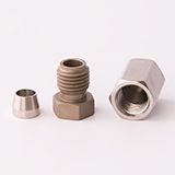 Cap, SS, 1/4" 7/16"-20 thread, ea.
